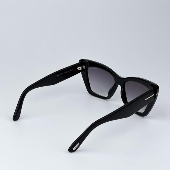 Tom Ford WYATT FT0871/S 01B Women BRAND NEW Sunglasses Black Gradient Smoke main image 13